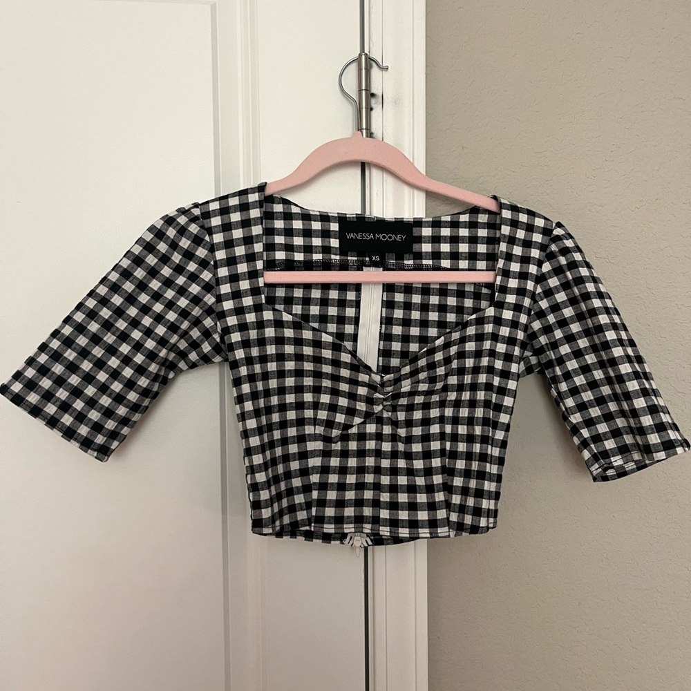 Gingham Vanessa Mooney Top